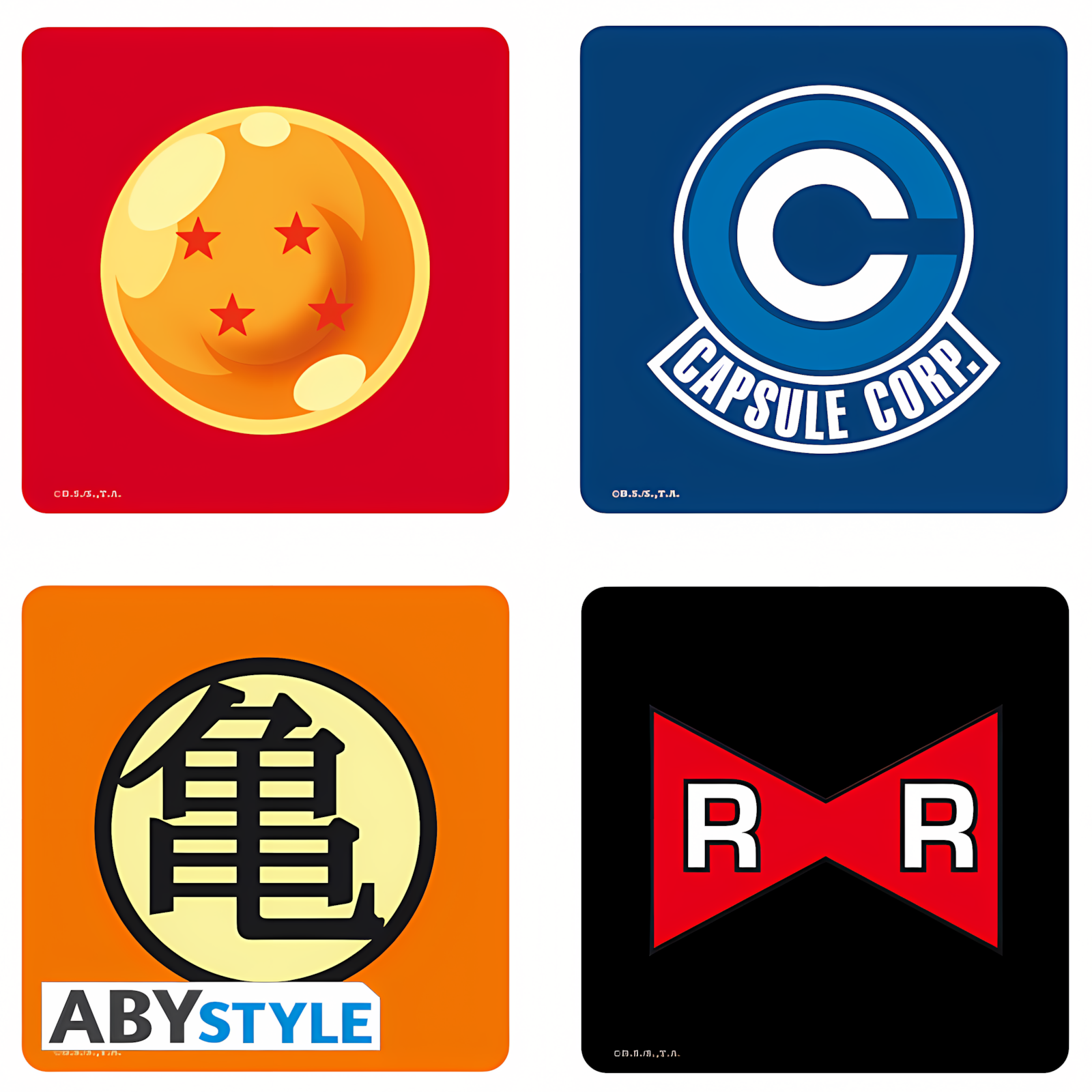 Abysse: Dragon Ball - Coasters Set 4 - Symbols