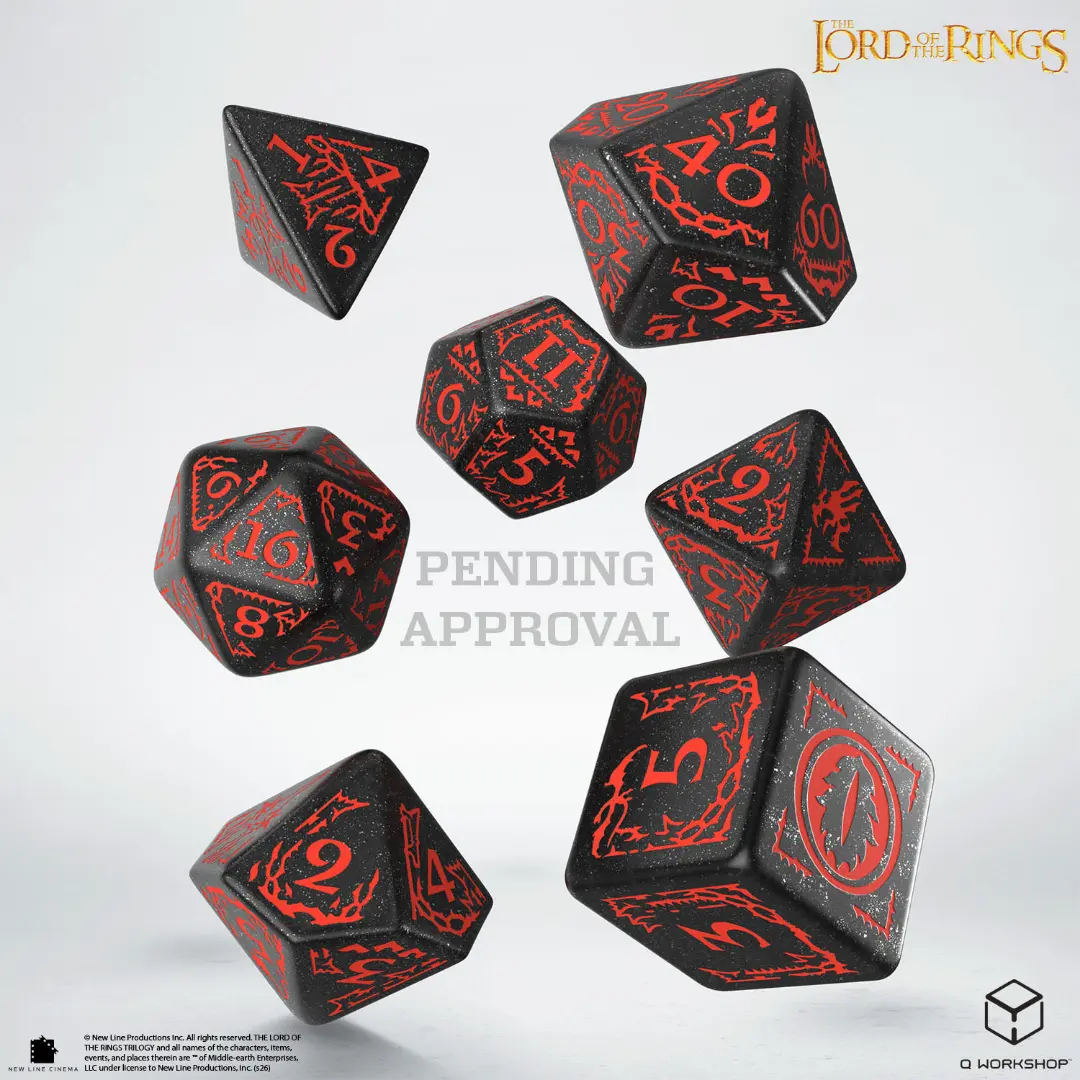 Q Workshop | Mordor | The Lord Of The Rings Dice Set