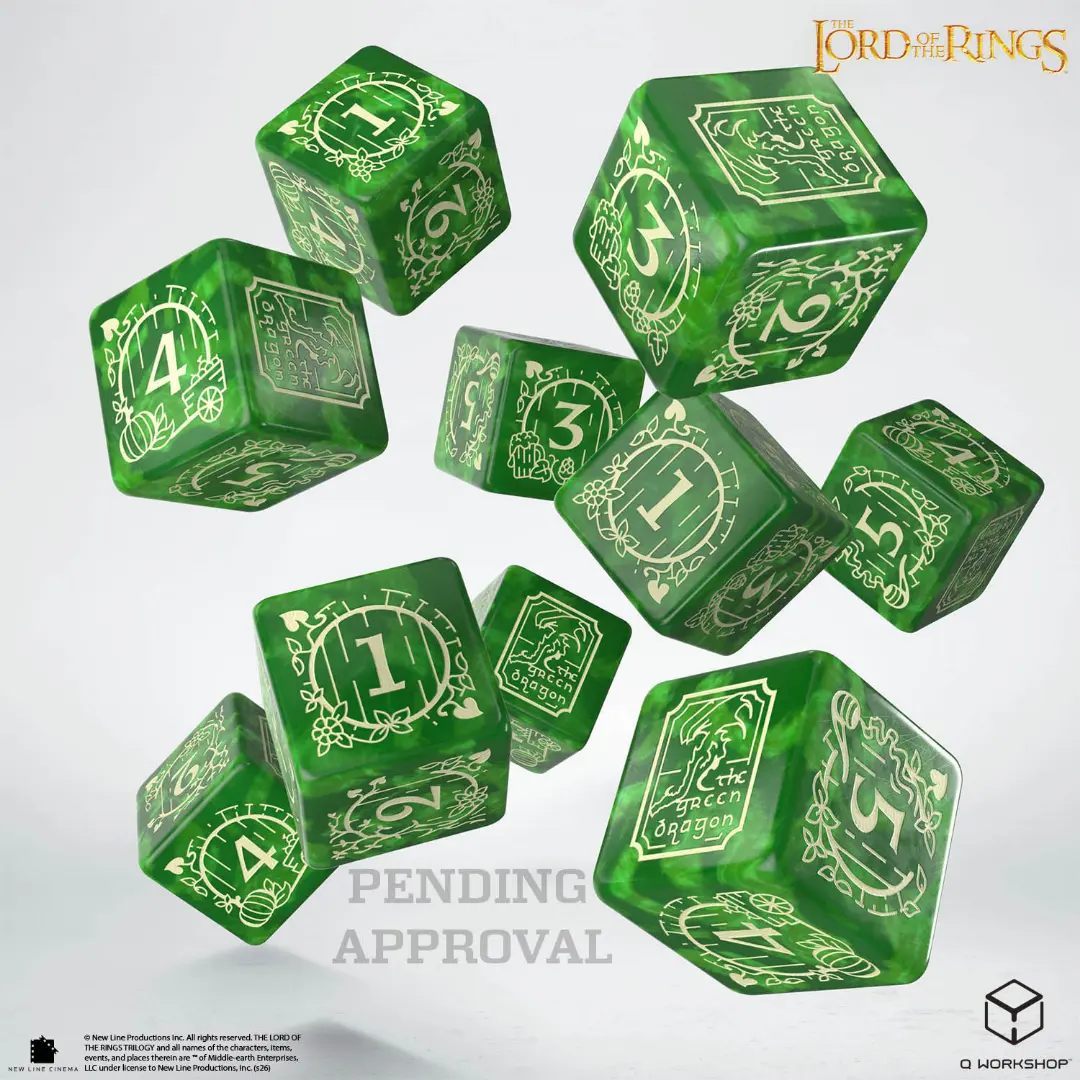 Q Workshop | Shire | The Lord Of The Rings 10 × D6 Dice Set