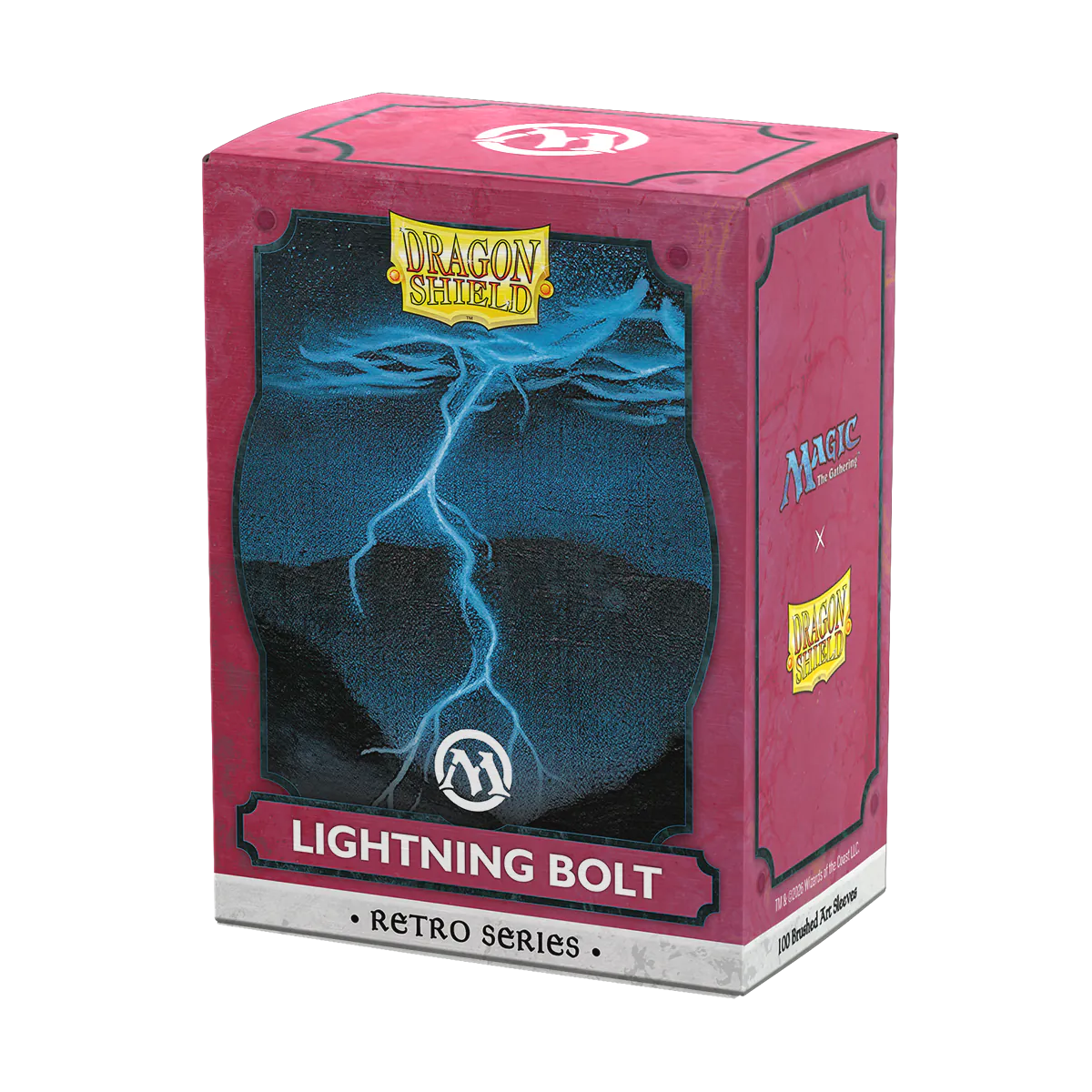 Dragon Shield | Lightning Bolt | Brushed Art Sleeves Standard Size