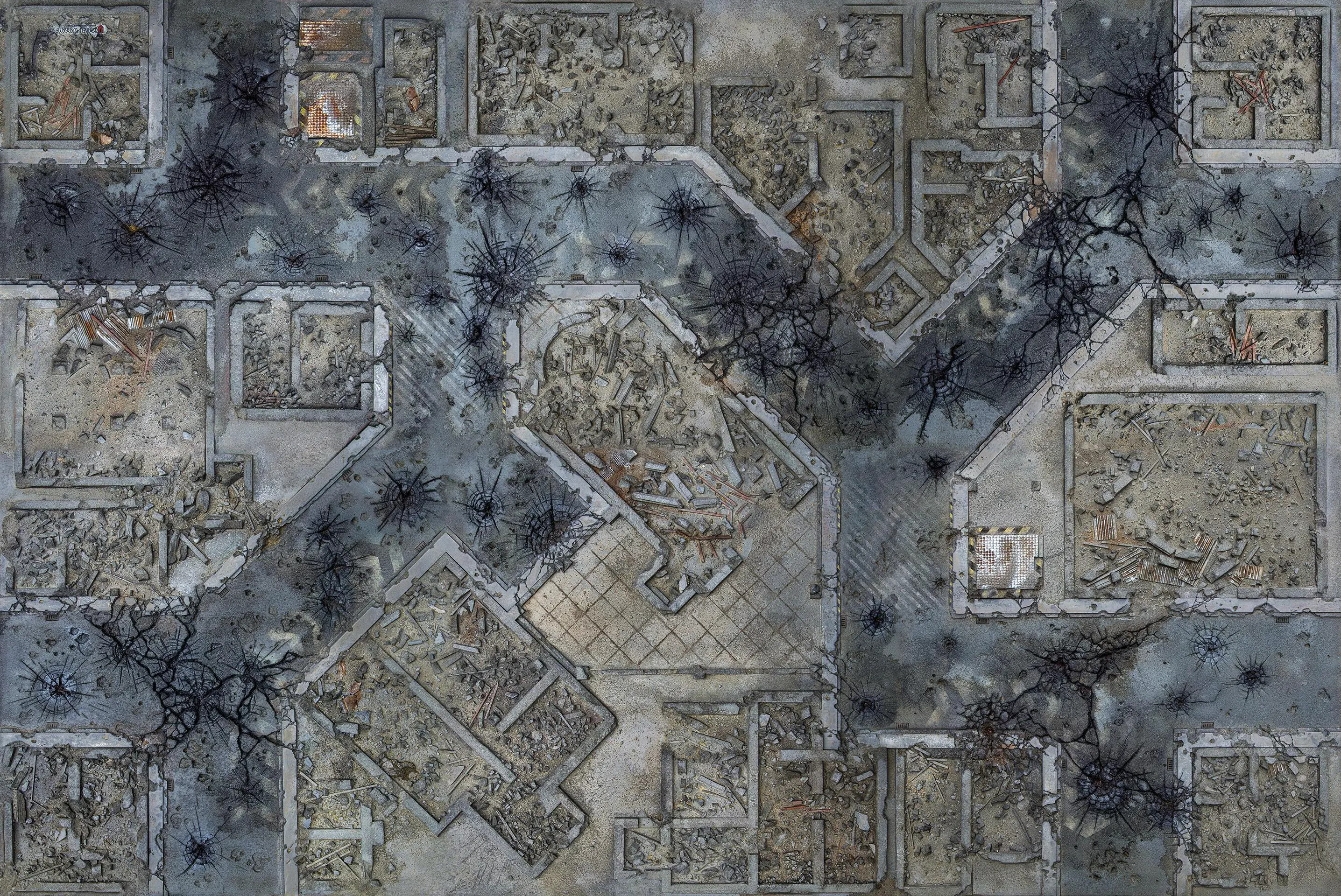 Kraken Wargames | Warzone City | Tabletop Playmat (182x121cm)
