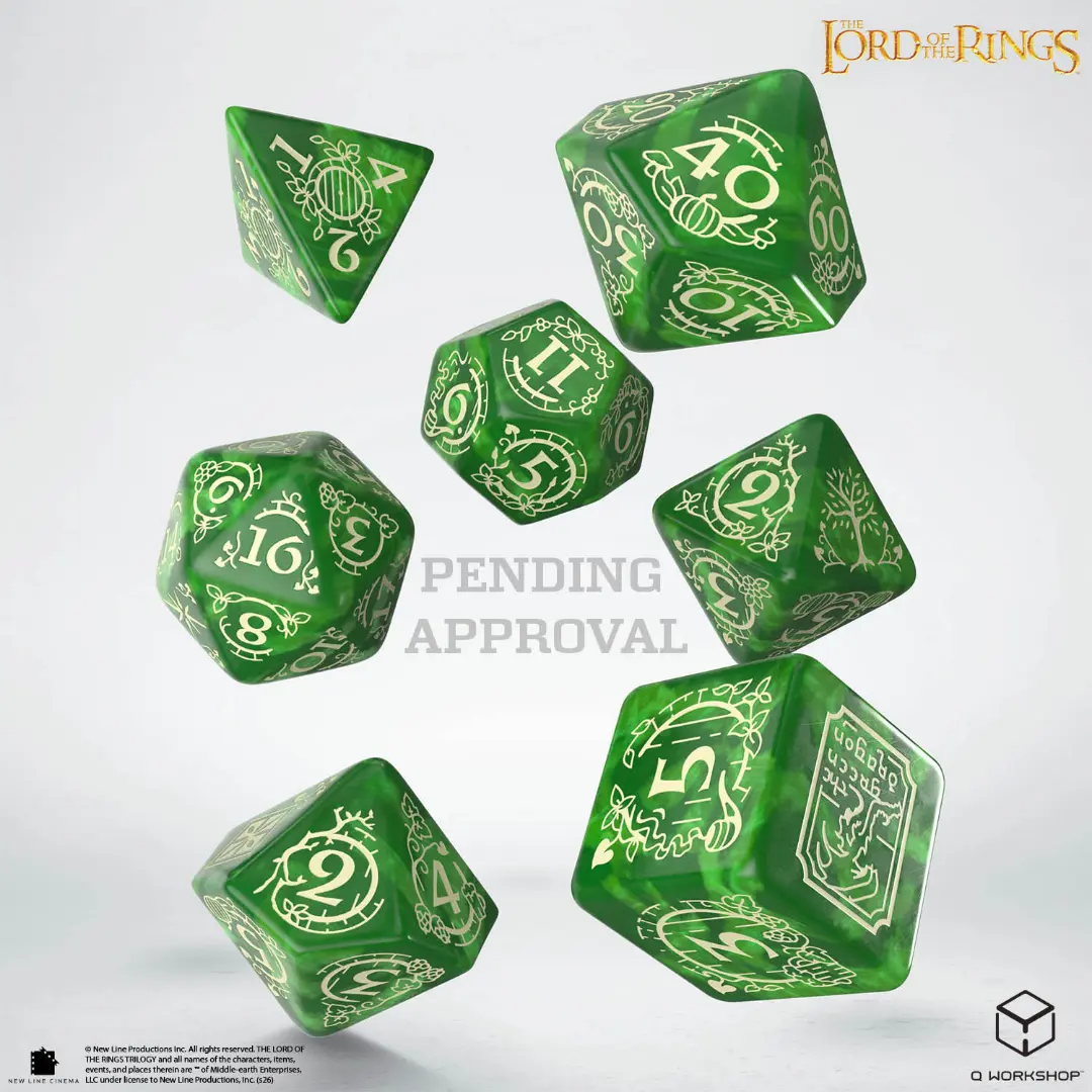 Q Workshop | Shire | The Lord Of The Rings Dice Set
