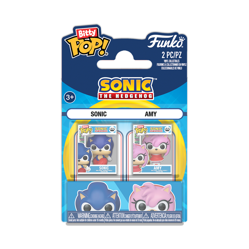Bitty POP! 2 Pack | Sonic & Amy Rose | Sonic