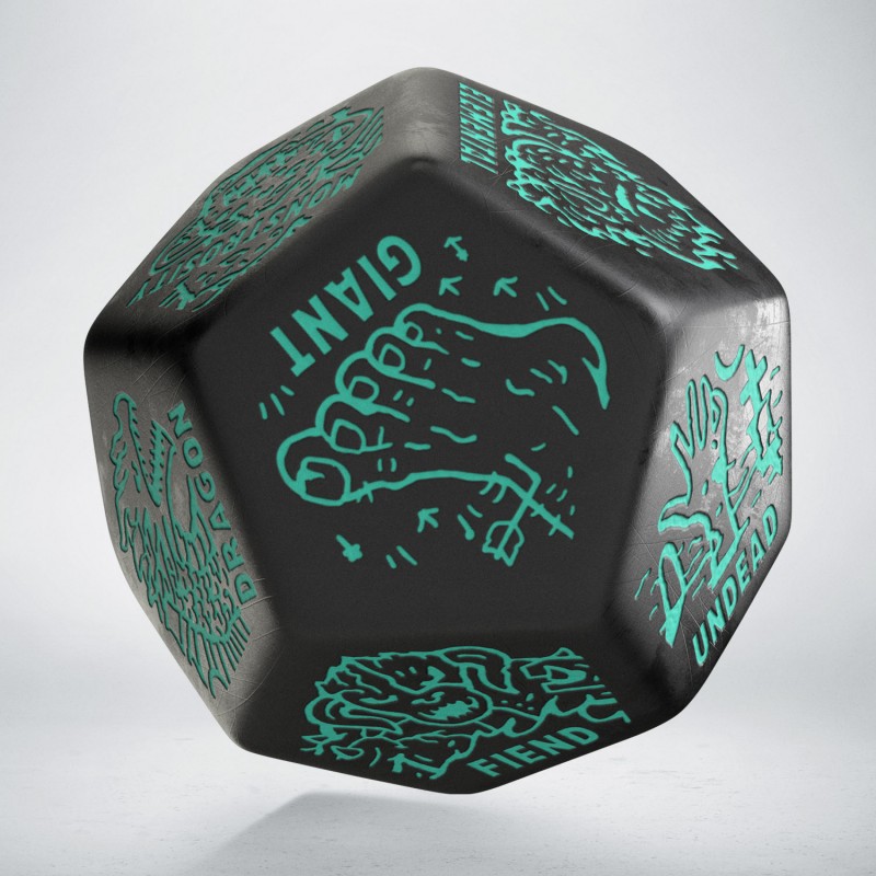 Q Workshop | Black & Turquise | Monster Generator Die