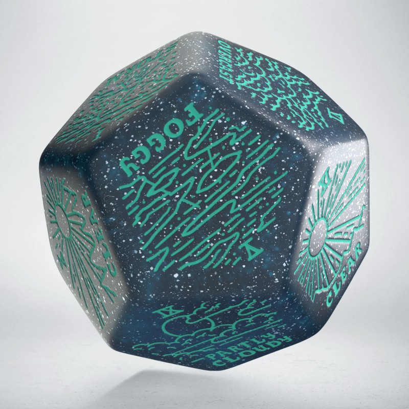 Q Workshop | Shimmering Blue & Turquise | Weather Generator Die
