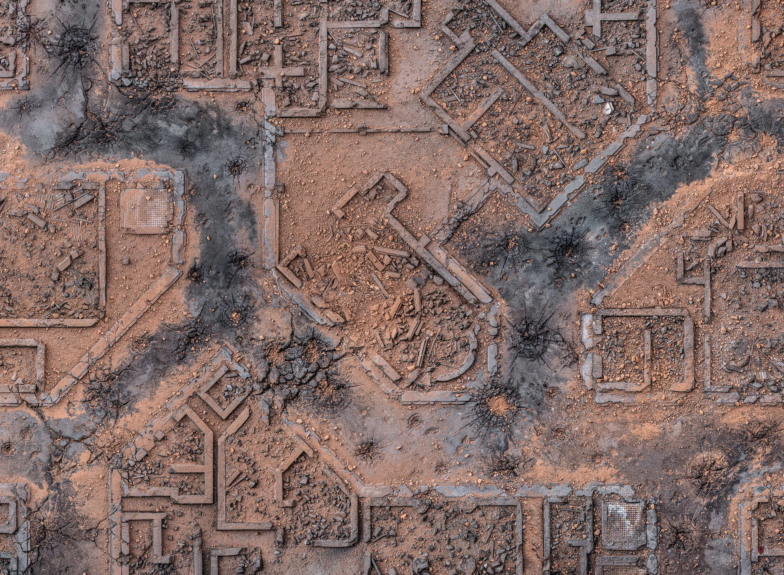 Kraken Wargames | Desert Warzone City | Tabletop Playmat (111x152cm)