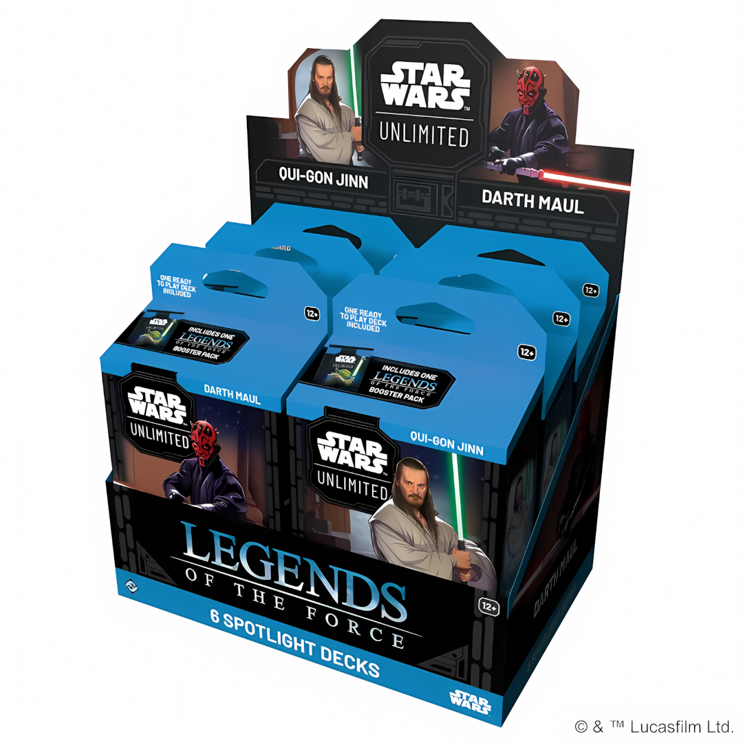 Star Wars Unlimited | Legends of the Force | Spotlight Deck Display (6 Decks) (EN)