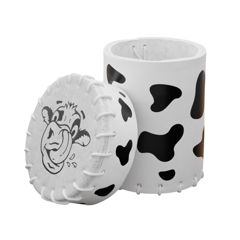Q Workshop | Cow | Leather Dice Cup