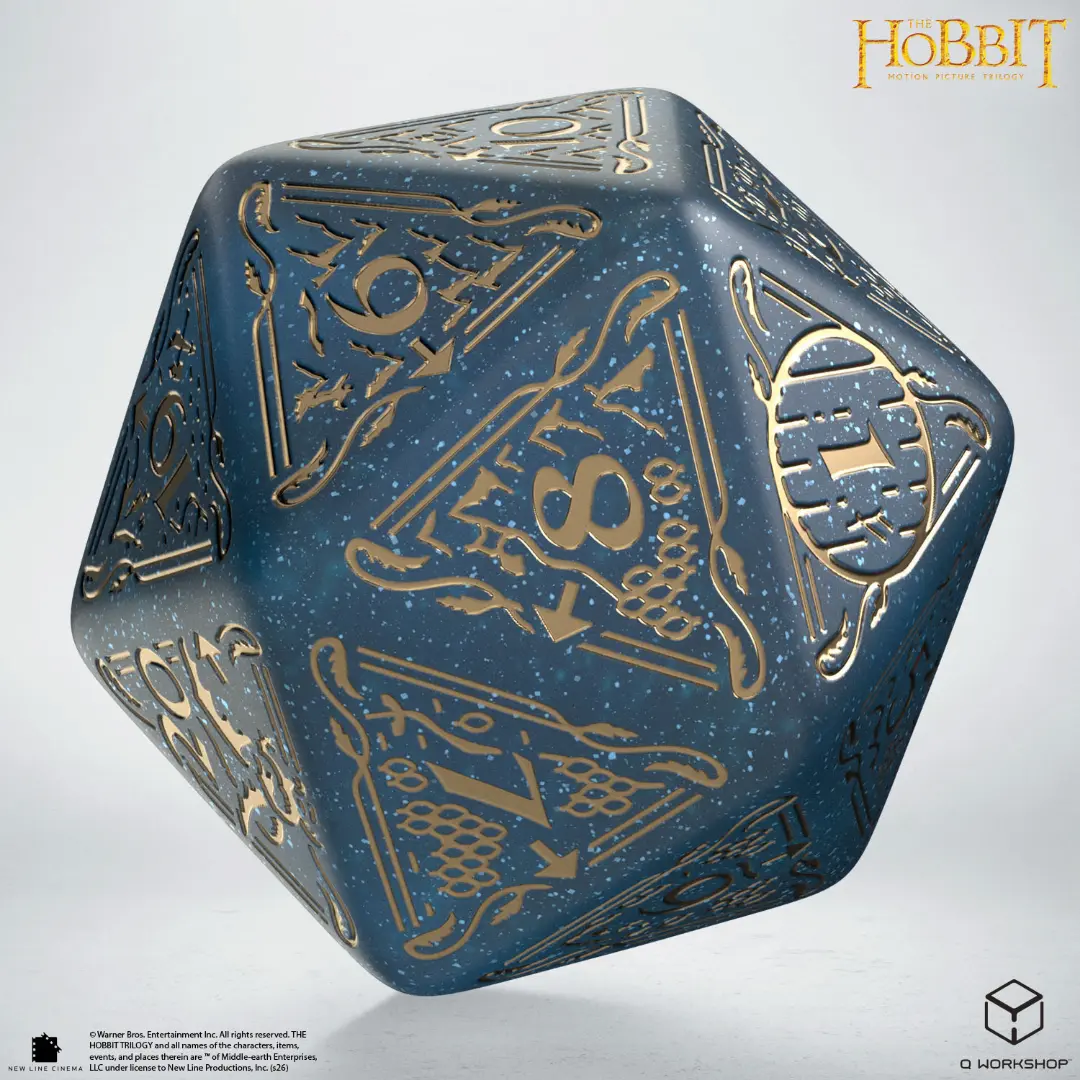 Q Workshop | Aether TCG Jumbo Die | The Hobbit Spindown D20