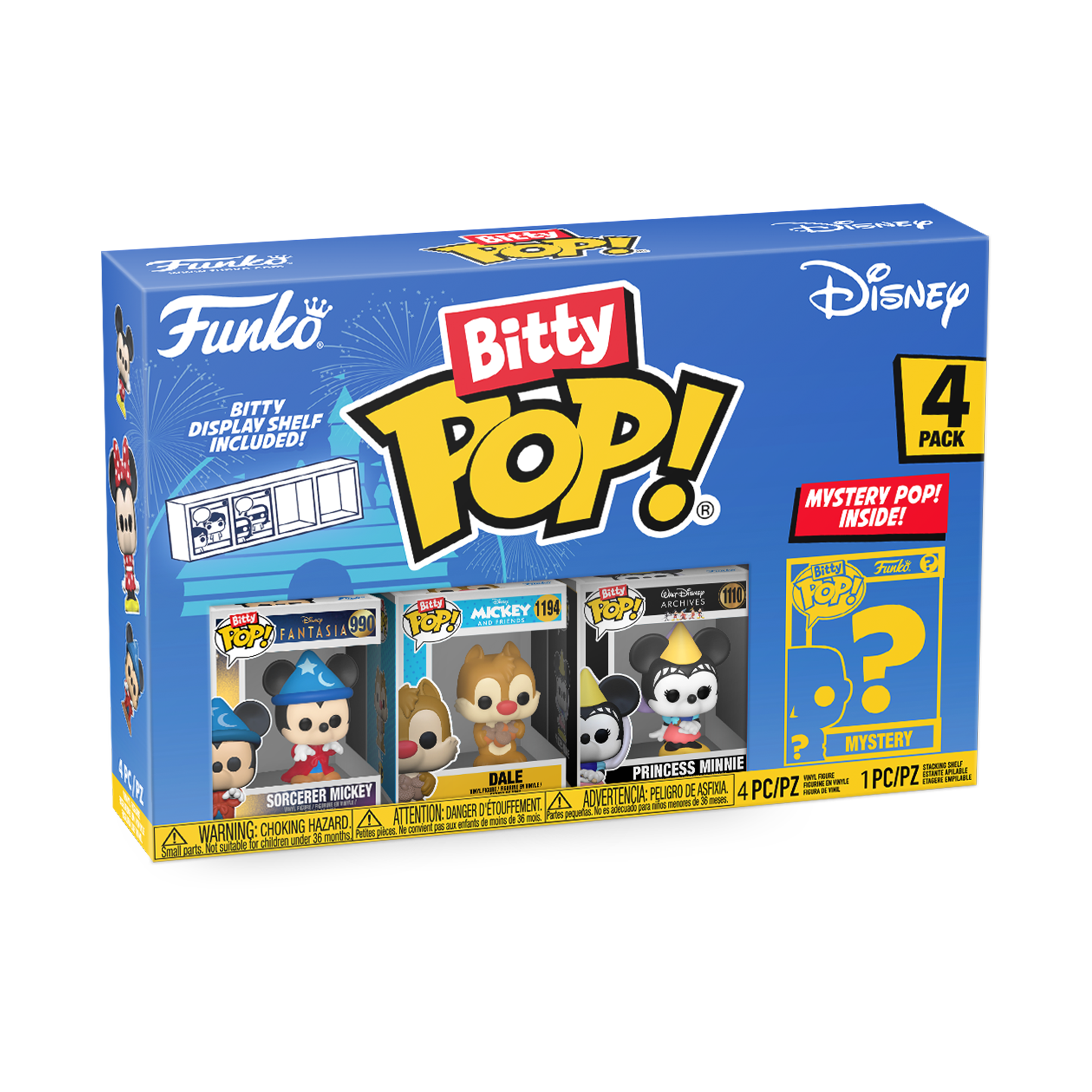 Bitty POP!: Sorcerer Mickey 4-Pack - Mickey & Friends