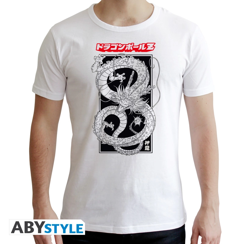 Abysse: Dragon Ball - New Fit T-Shirt Herren (S) - Shenron N&B