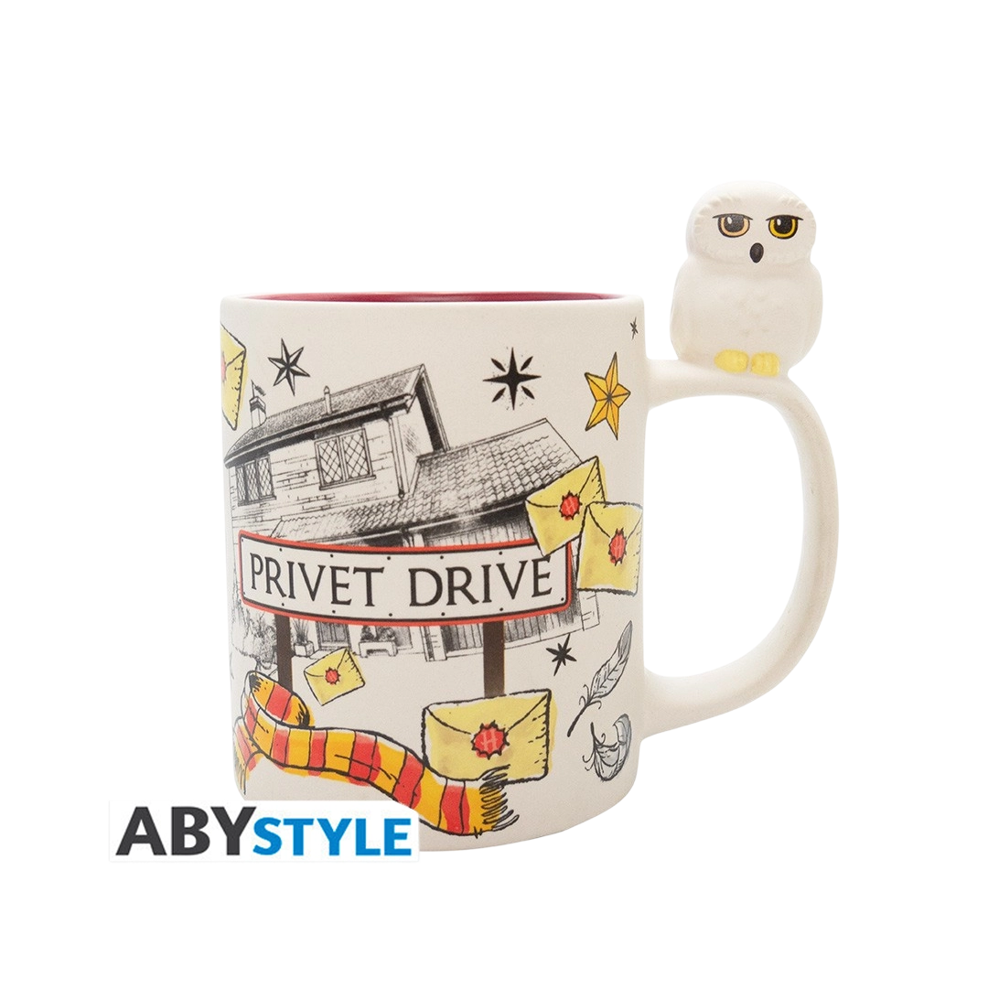 Abysse | Hedwig & Privet Drive | Harry Potter Mug with 3D handle