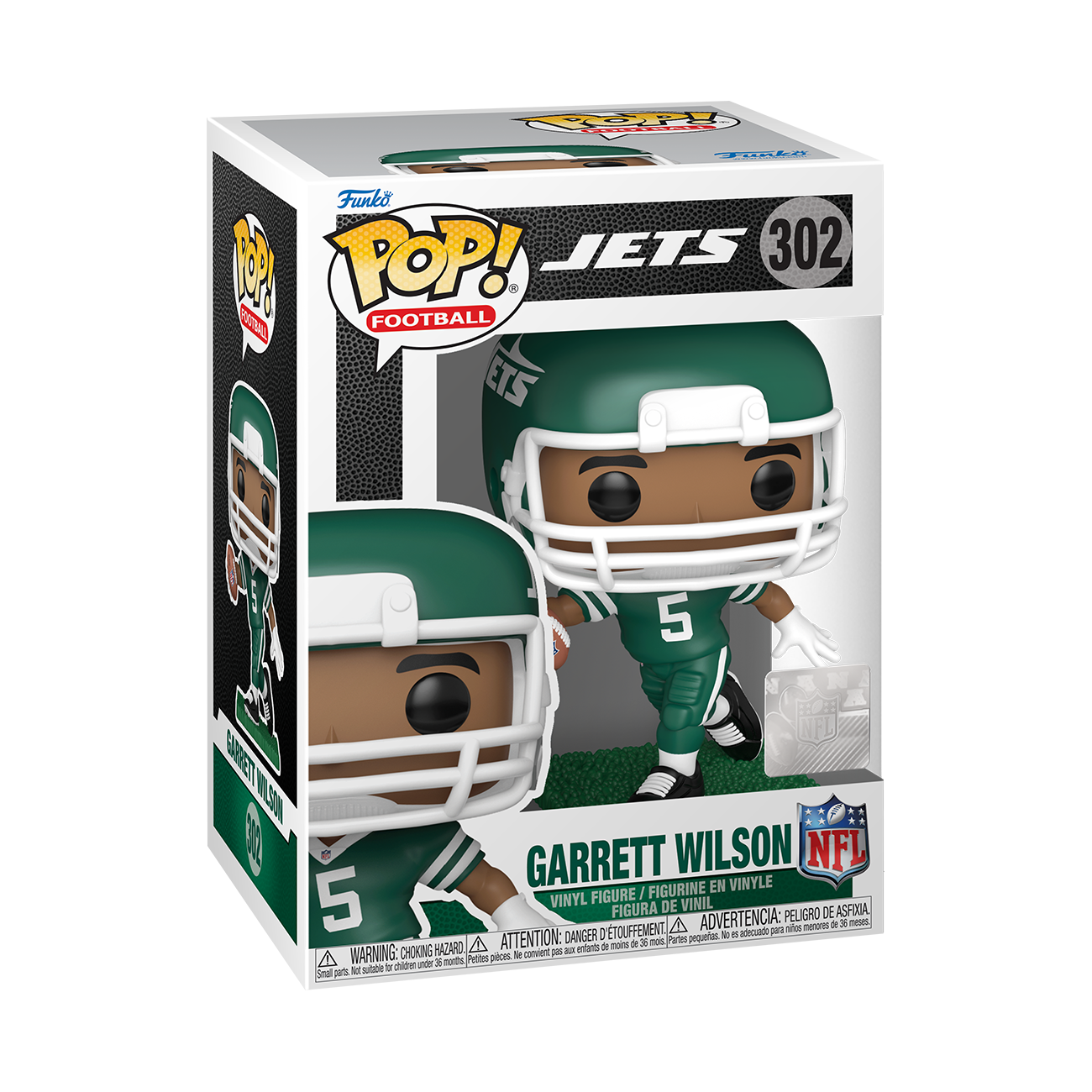 Pop! NFL | Garrett Wilson (Green and White Uniform) | NFL