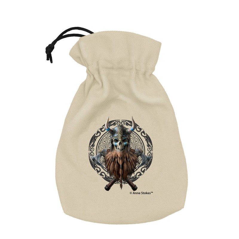 Q Workshop | Viking Skull | Anne Stokes Dice Pouch