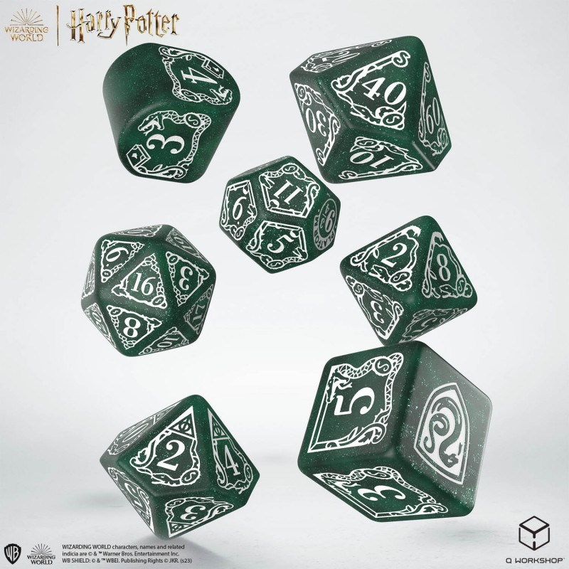 Q Workshop | Slytherin | Harry Potter Modern Dice Set