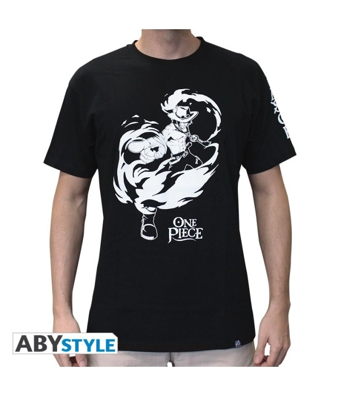 Abysse: One Piece - Unisex T-Shirt (S) - Portgas D. Ace