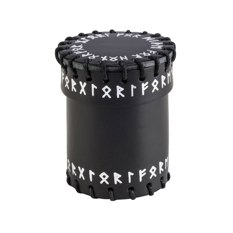 Q Workshop | Runic | Black Leather Dice Cup
