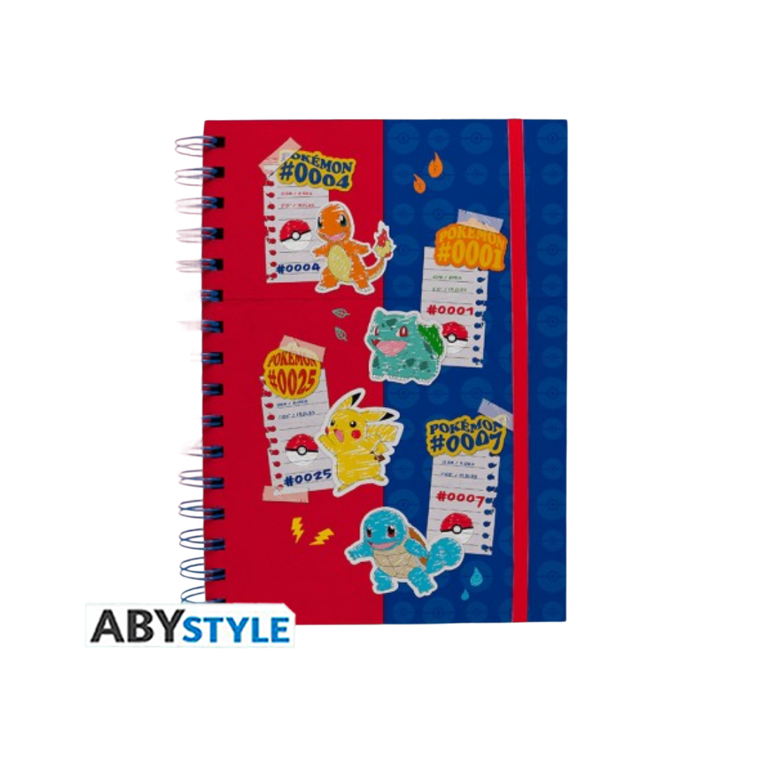 Abysse | Pokémon Notebook - Blue & Red Partners