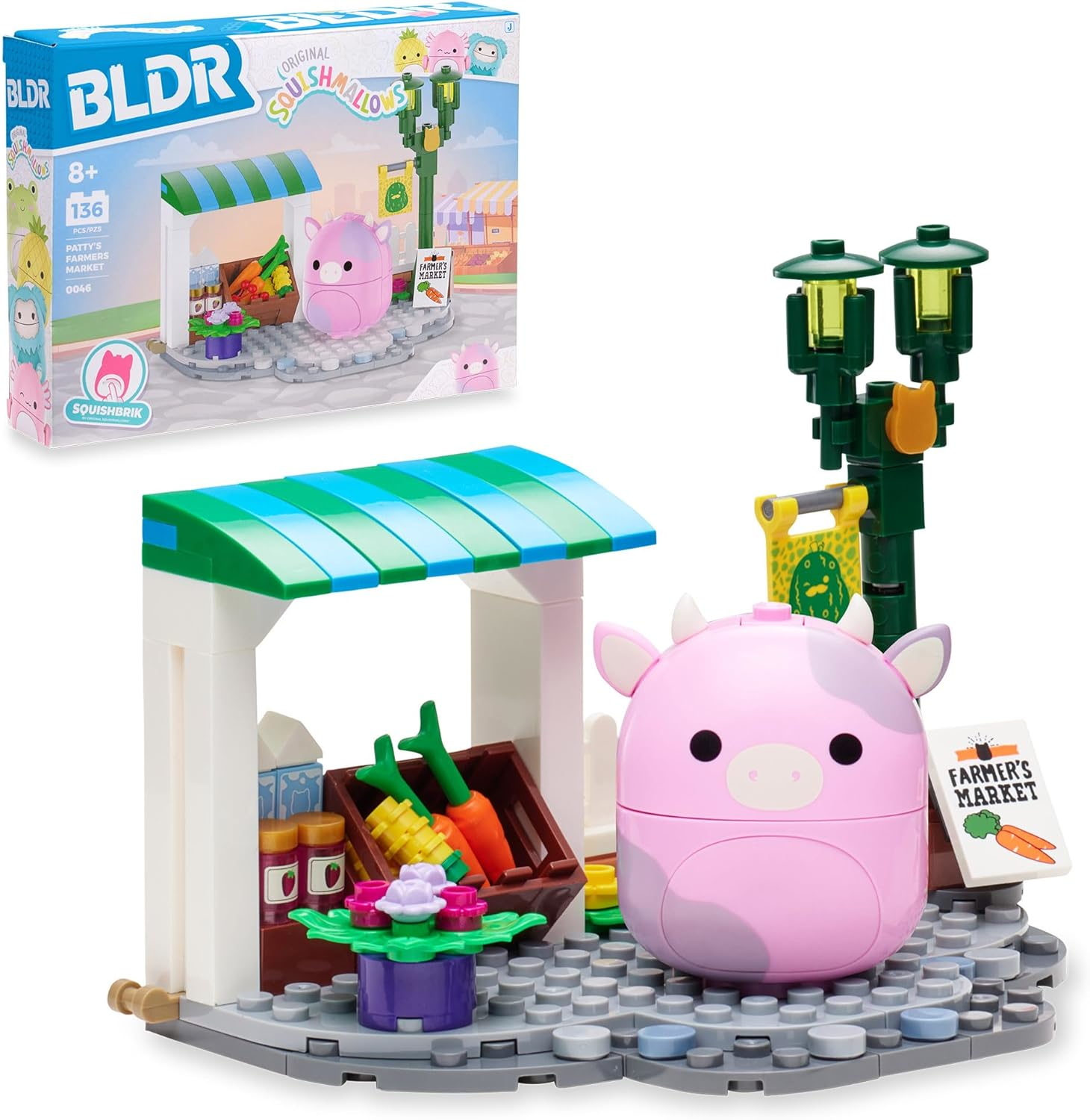 Squishmallows | BLDR Building Set | Patty's Farmers Market With Patty (INTL)