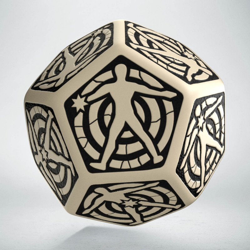 Q Workshop | Beige & Black | D12 Hit Location Die