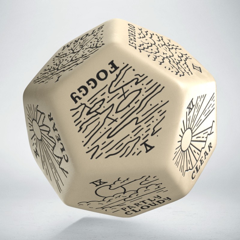 Q Workshop | Beige & Black | Weather Generator Die
