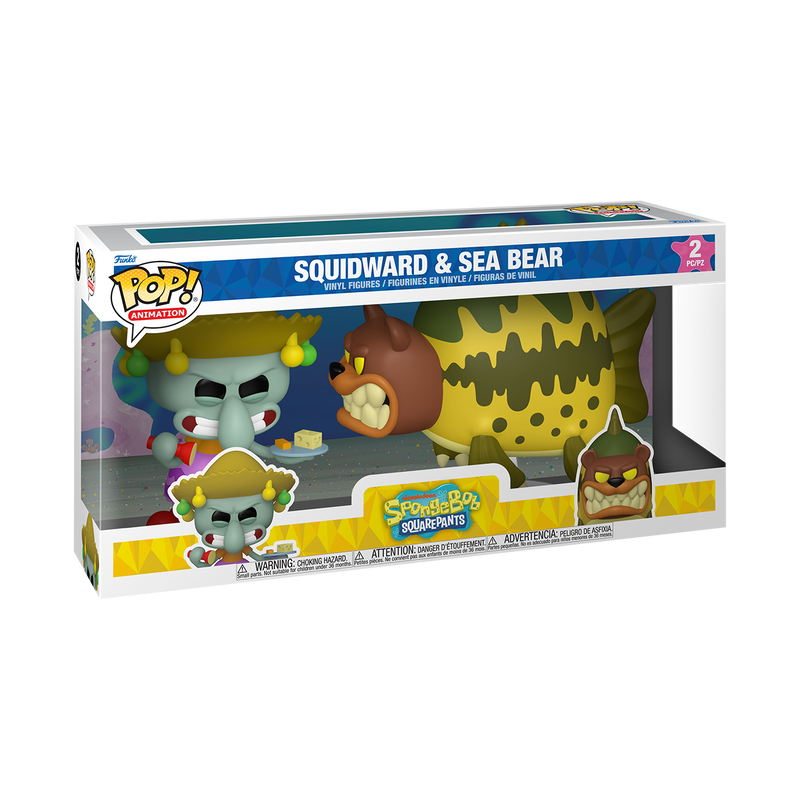 POP! Animation | Squidward & Sea Bear (2-Pack) | SpongeBob SquarePants