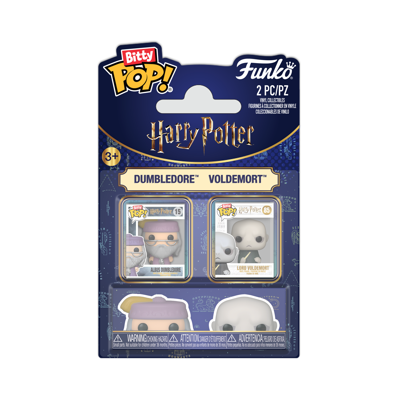 Bitty POP! 2-Pack | Albus Dumbledore & Lord Voldemort | Harry Potter