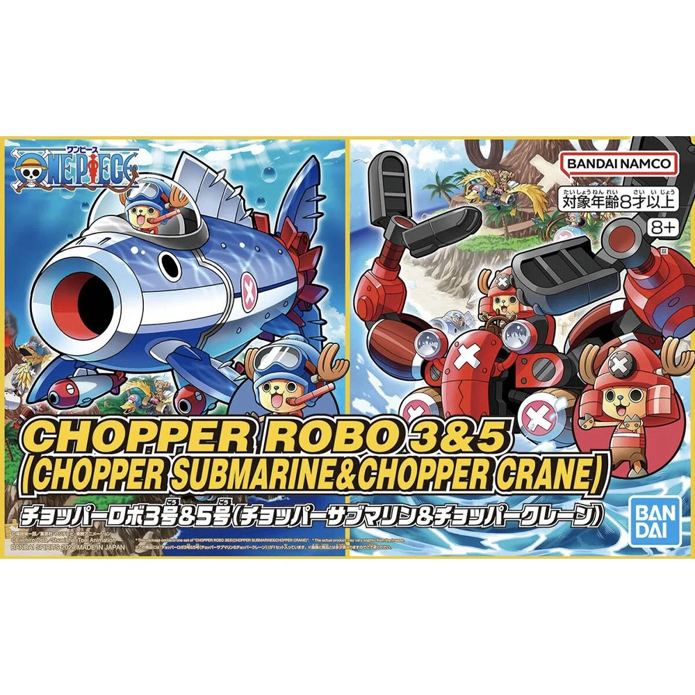 Bandai | Chopper Robot 3&5 (Chopper Submarine & Crane) | One Piece Model Kit