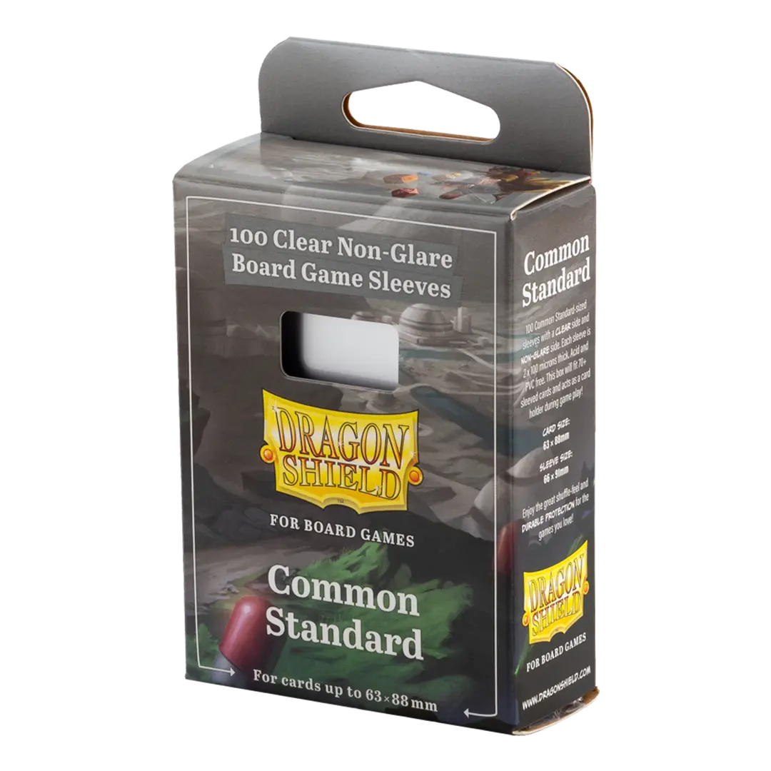 Dragon Shield: Common Standard - Clear/Non-Glare - Board Game Sleeves