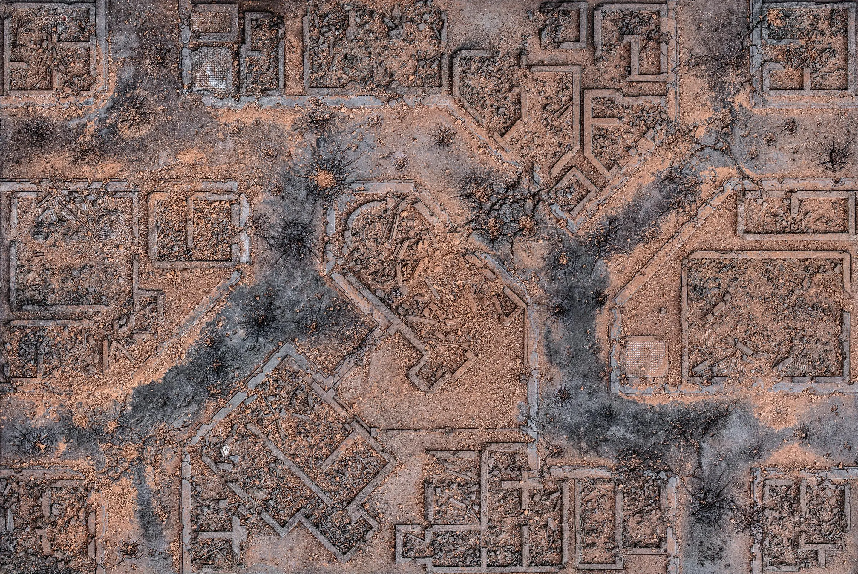 Kraken Wargames | Desert Warzone City | Tabletop Playmat (182x121cm)