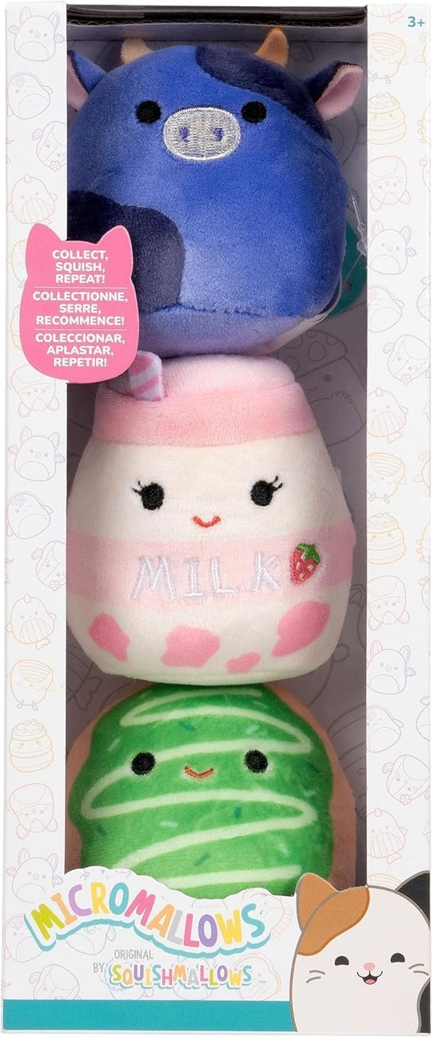 Jazwares | Squishmallows Micromallows: Ingred, Amelie & Daisuke | 3er Set Plush (6cm)