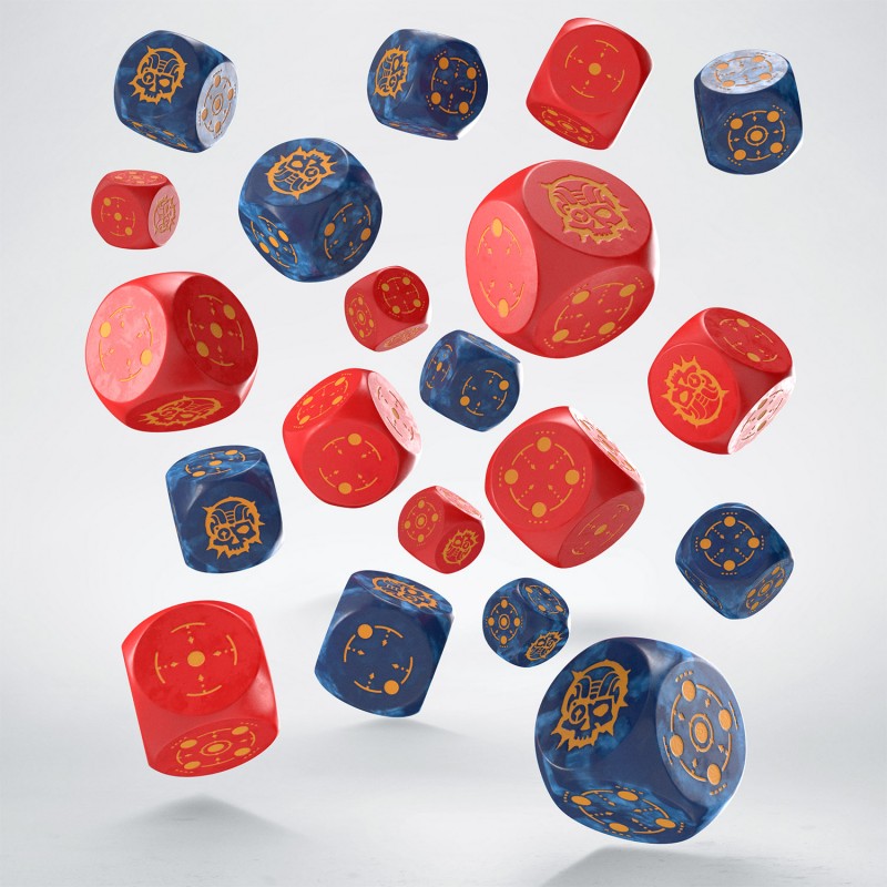 Q Workshop | Cobalt & Red | Crosshairs Compact D6