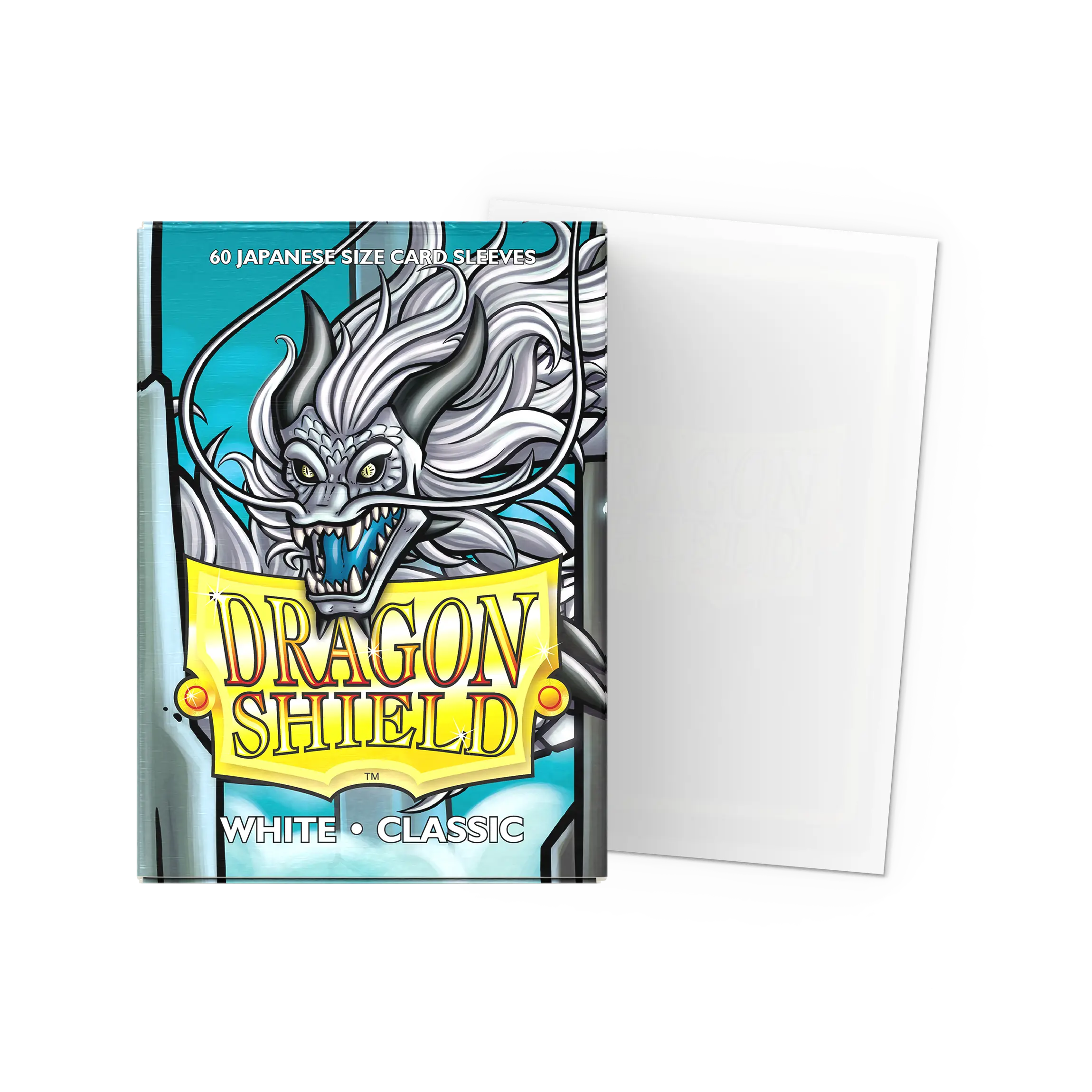 Dragon Shield: White - Classic Sleeves - Japanese Size