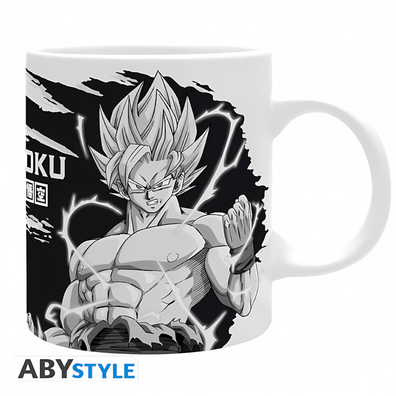 Dragon Ball | DBZ/Son Goku | Mug (320ml) (Black & White)