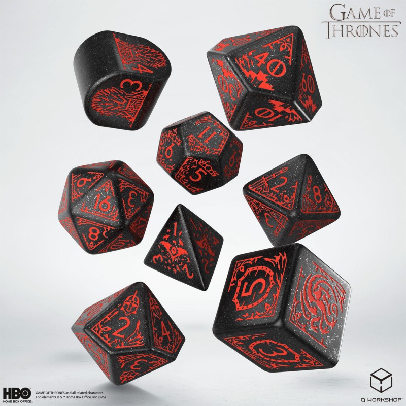 Q Workshop | Targaryen | Game Of Thrones Dice Set