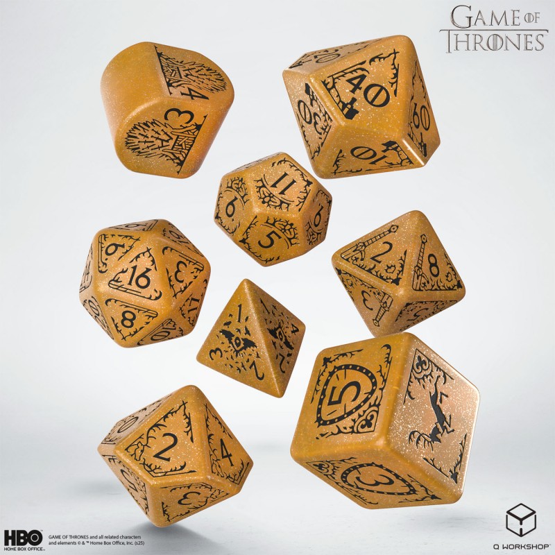 Q Workshop | Baratheon | Game Of Thrones Dice Set
