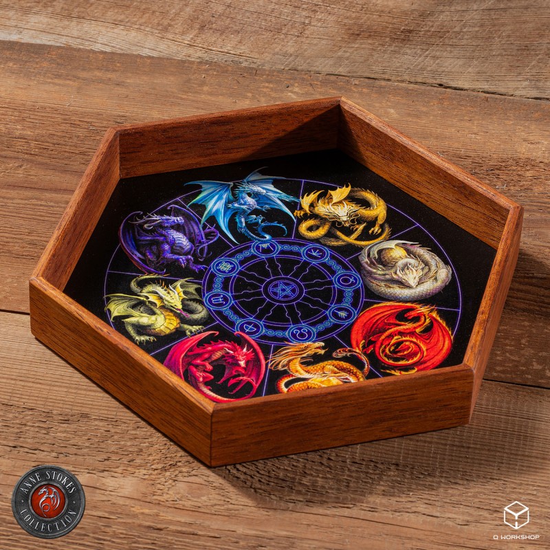 Q Workshop | Dragons Of The Sabbats | Anne Stokes Dice Tray