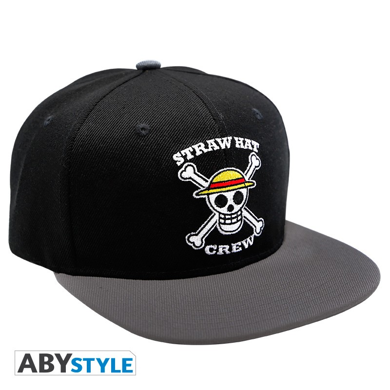 Abysse: One Piece - Snapback Cap (Black & Grey) - Skull