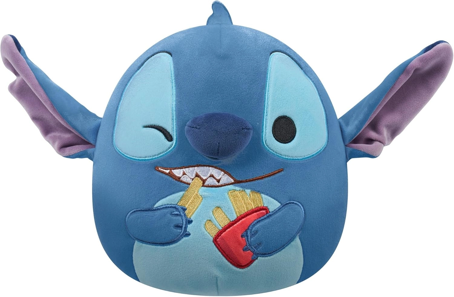 Jazwares | Squishmallows Disney Stitch Holding French Fries | 25cm Medium Plush