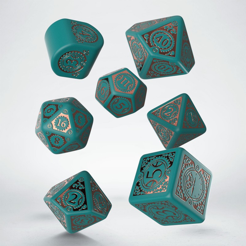Q Workshop | Steampunk Clockwork - Nautical Apparatus | Modern Dice Set