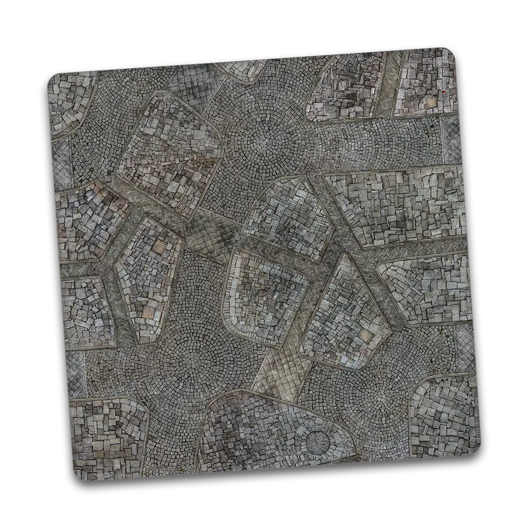Kraken Wargames | Cobblestone City | Tabletop Playmat (121x121cm)