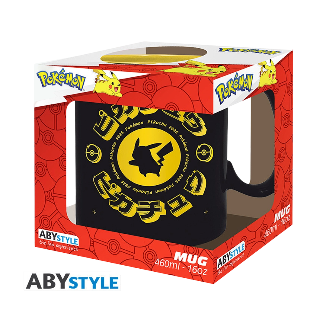 Abysse | Pokémon Tasse Pikachu - Black Icon 460ml Keramik