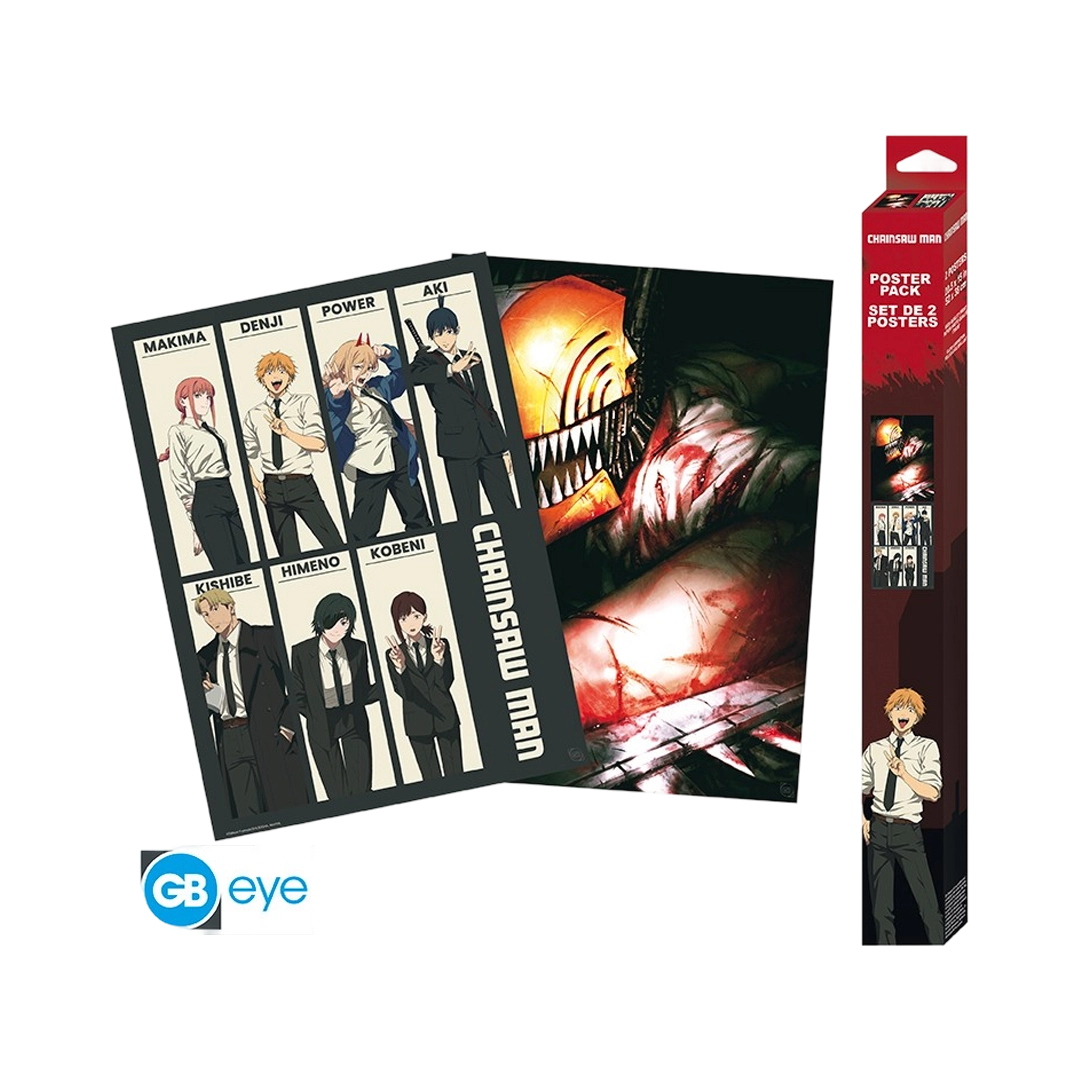 Abysse: Chainsaw Man - Devil Hunters Poster Chibi Set (2 Stück)