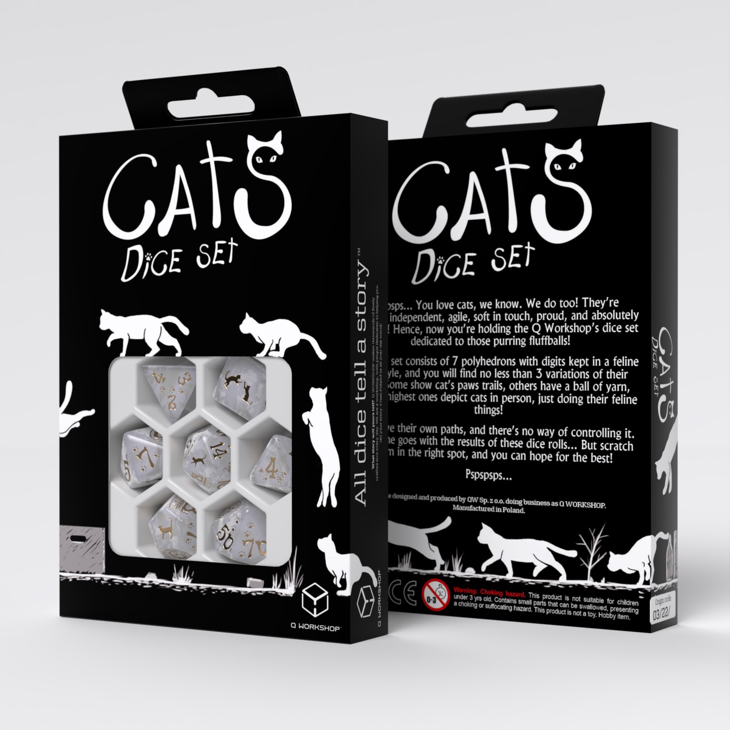Q Workshop | Purrl | CATS Dice Set