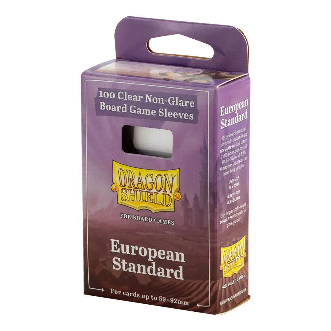 Dragon Shield: European Standard - Clear/Non-Glare - Board Game Sleeves