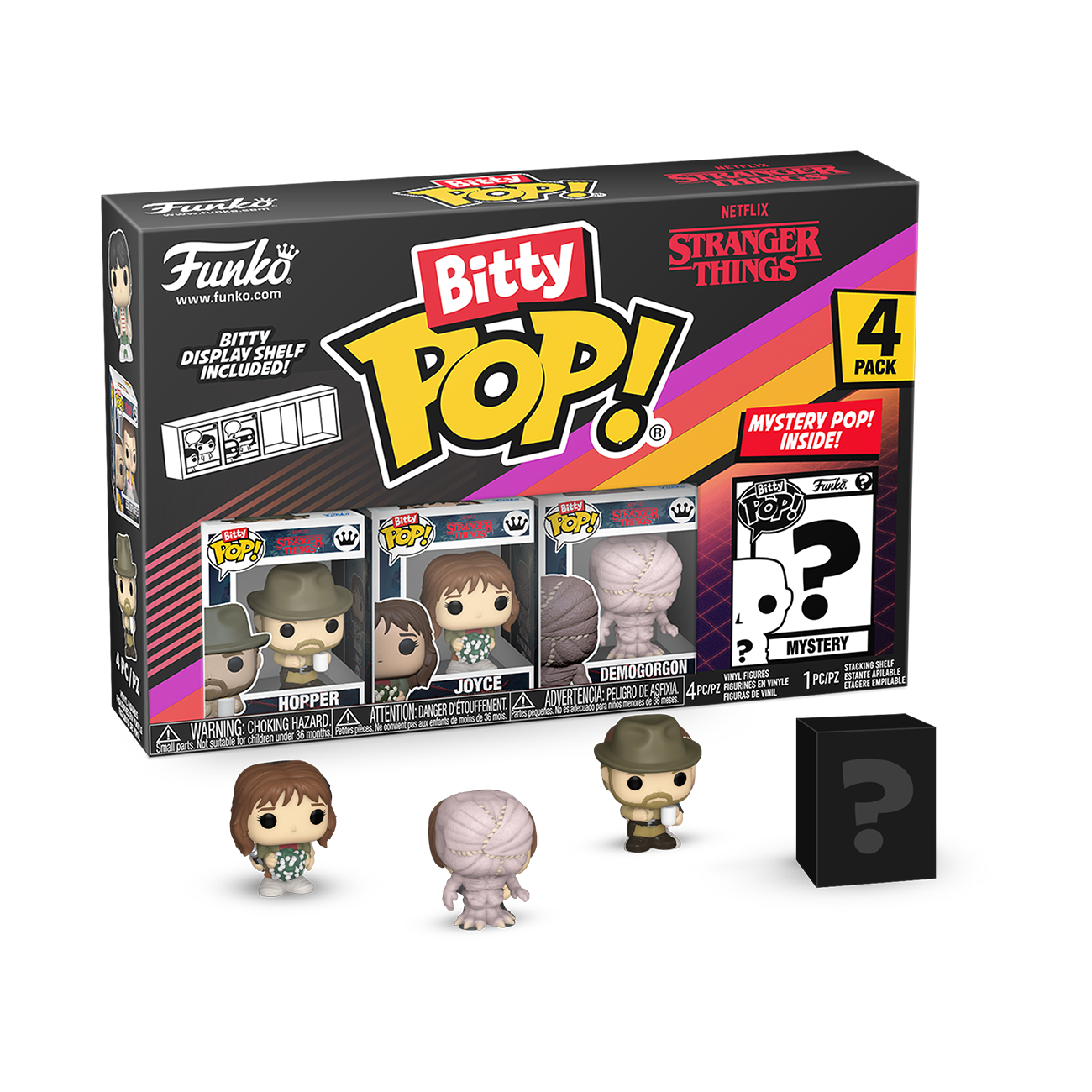 Bitty POP!: Hopper 4-Pack - Stranger Things