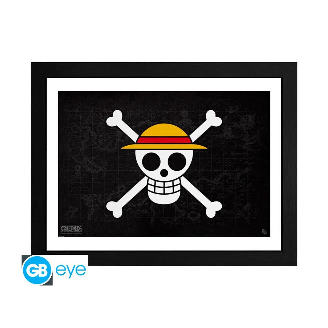 Abysse | Skull | One Piece gerahmtes Bild  (30 x 40)