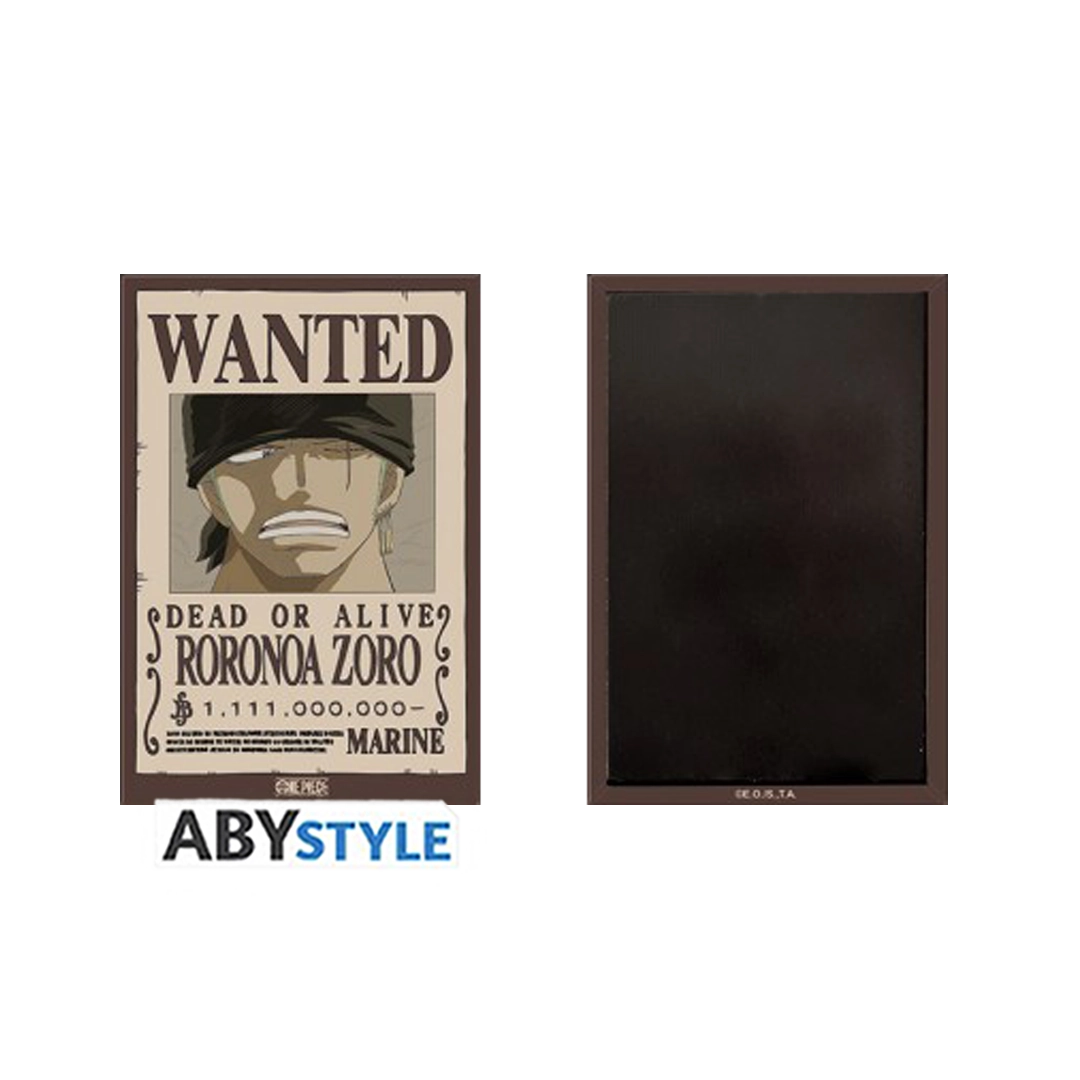 One Piece Standard Magnet Stil: Wanted Zoro