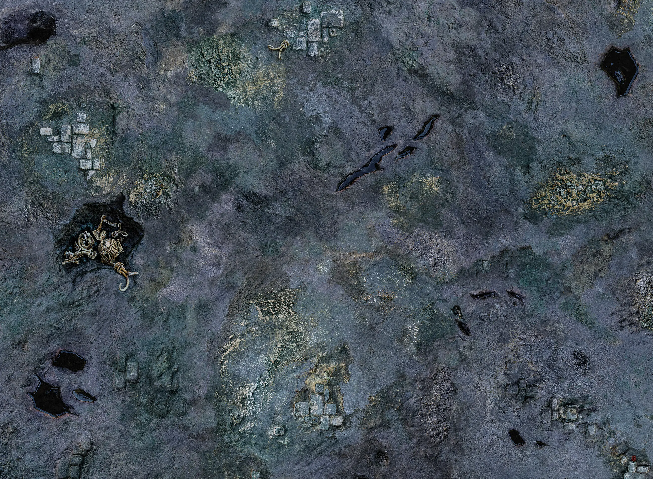 Kraken Wargames | Caves | Tabletop Playmat (111x152cm)