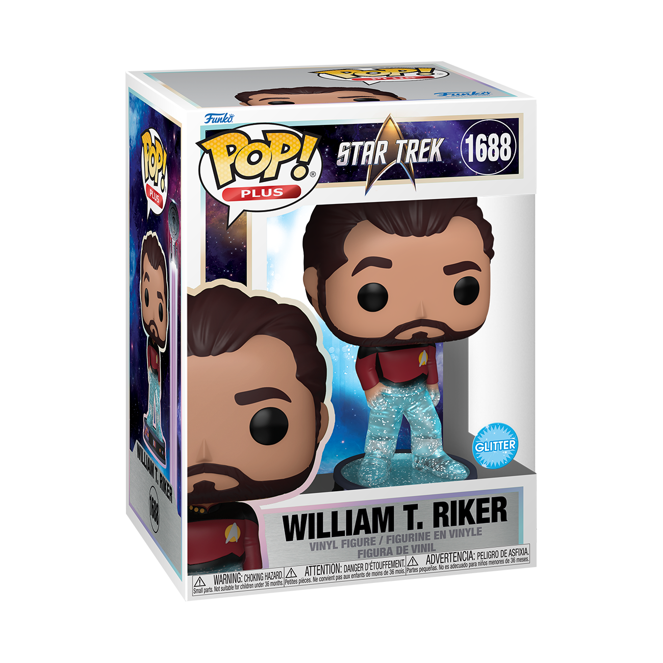 Pop! Plus | William T. Riker (Transporter) (Glitter) | Star Trek